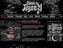 Tablet Screenshot of downtoagony.com